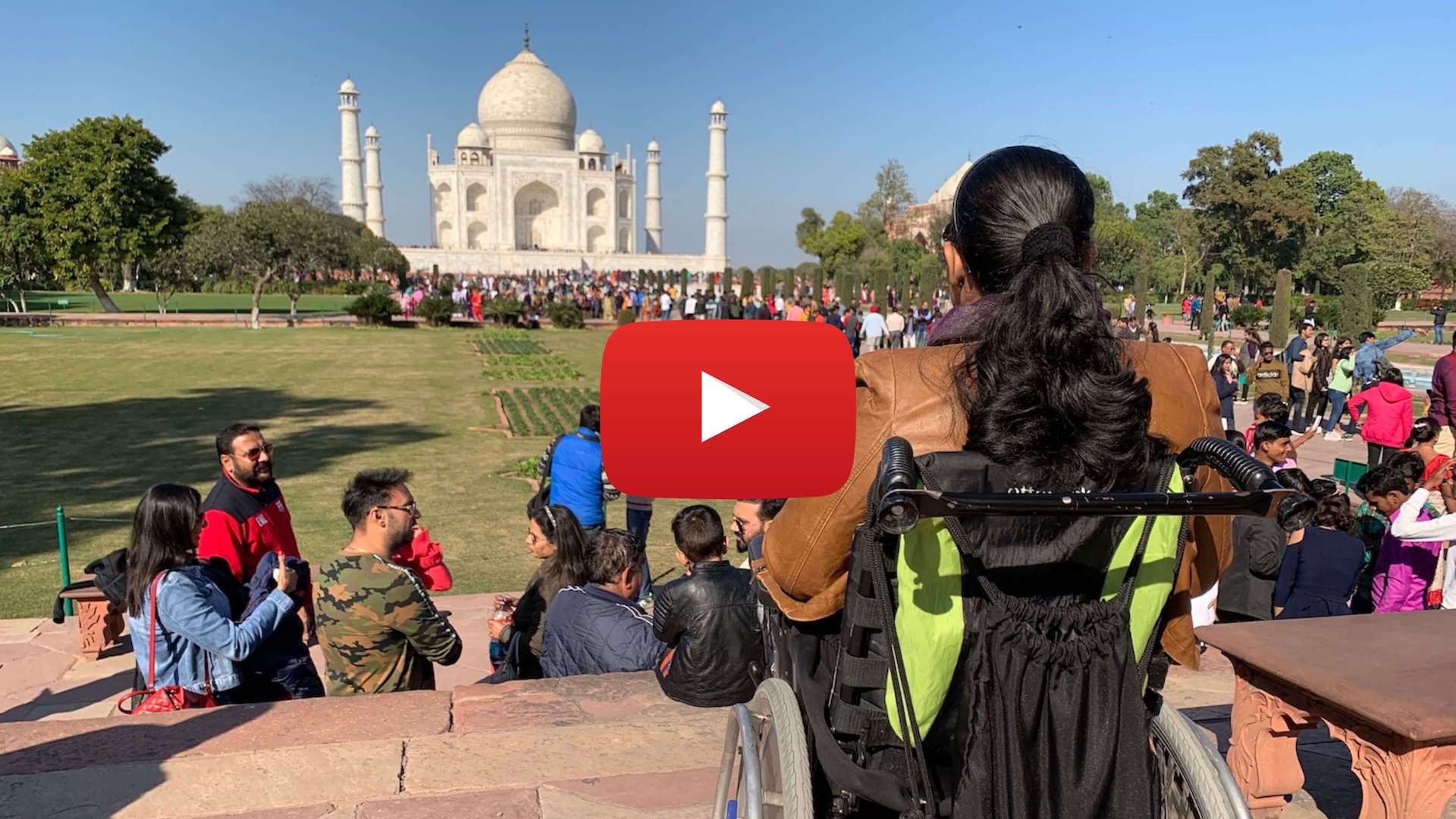 Facing the Taj Mahal in Agra